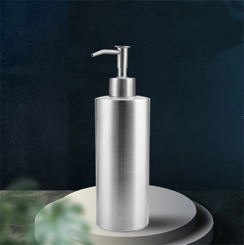 

1pc 240-550ml Soap Dispenser Stainless Steel Hand Pump Bottle For Bathroom Kitchen Sink Silver Soap Dispenser Bathroom Products