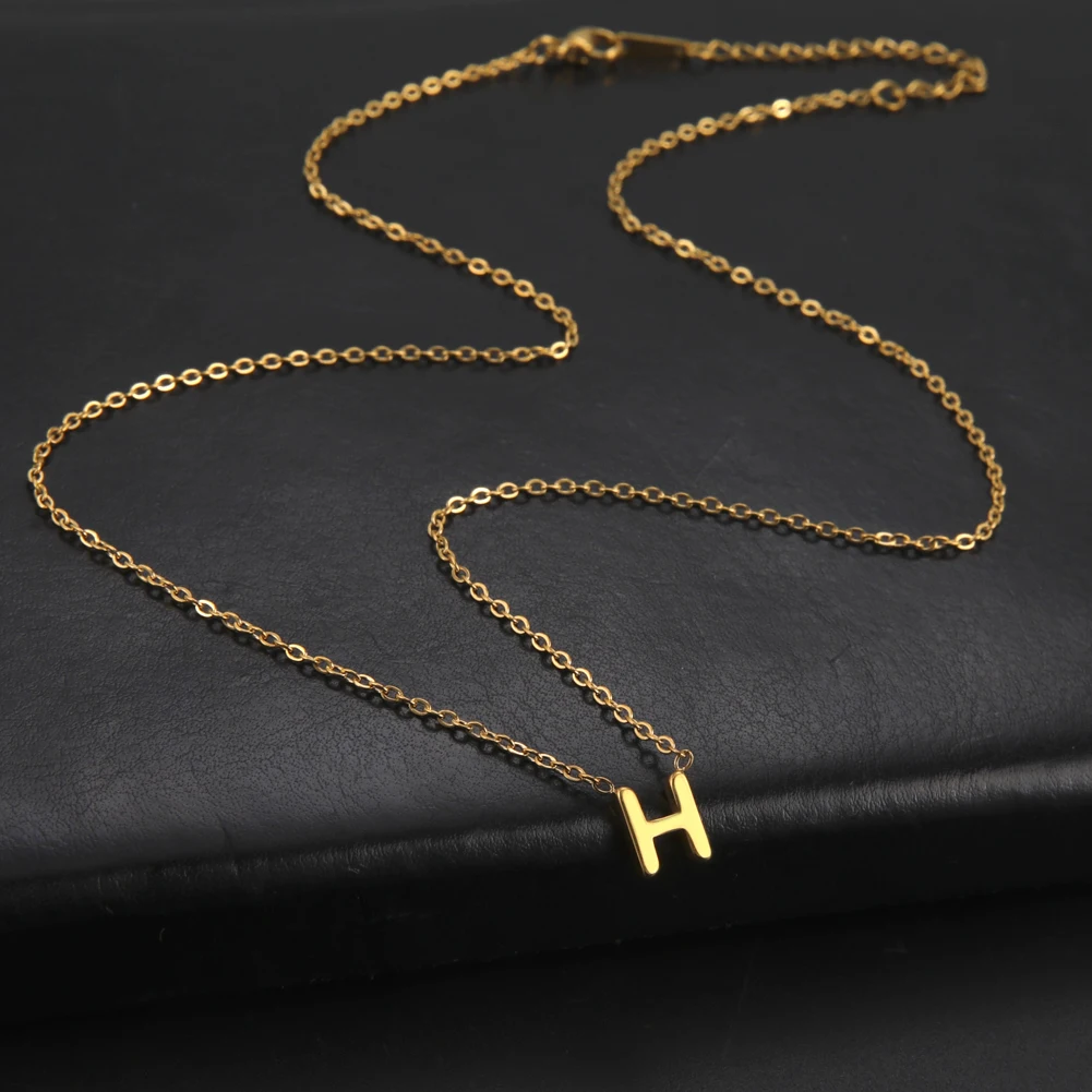 Cazador Minimalistische Initial A-Z Buchstaben Halskette für Frauen Alphabet Edelstahl Halsband Ketten Schmuck Geburtstagsgeschenk Großhandel – Detail 16