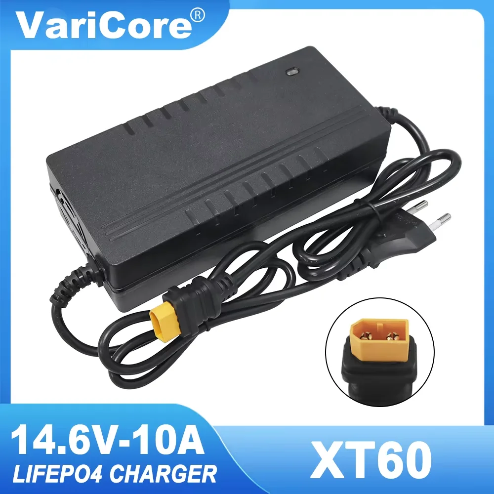 VariCore 14.6V/12.8V  12V 10A  Lifepo4 Charger 110-220V 4S 12V High Power Charger For Lithium iron Phosphate Battery Pack