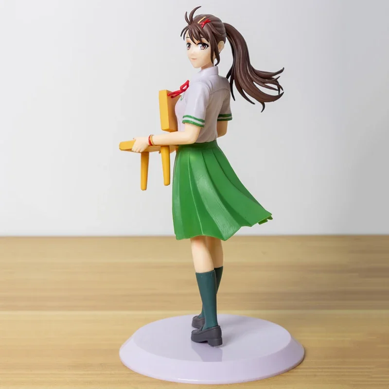 20cm Suzume no Tojimari Anime Figure POP UP PARADE Iwato Suzume Chair Action Figure Hina Amano Figurine Collectible Model Toys