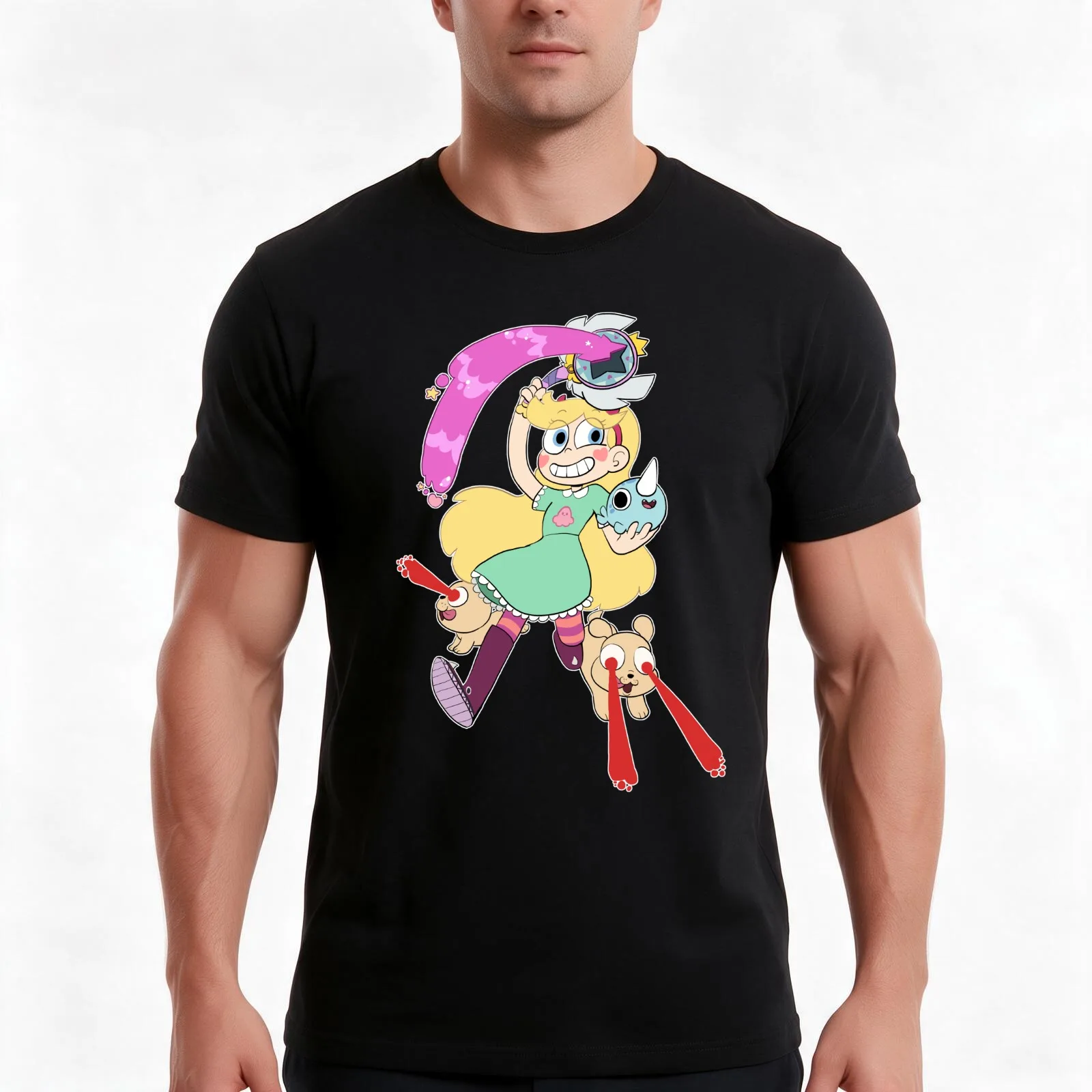 Wands and Laserpuppies Men T Shirt t shirts with prints