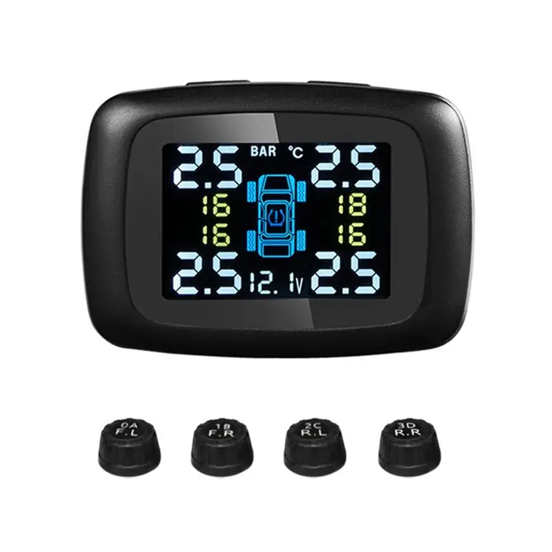 

AEA6-TPMS Car Tpms Sensor Tire Pressure Monitoring System Auto Tire Air Pressure Security Alarm 4 Sensors