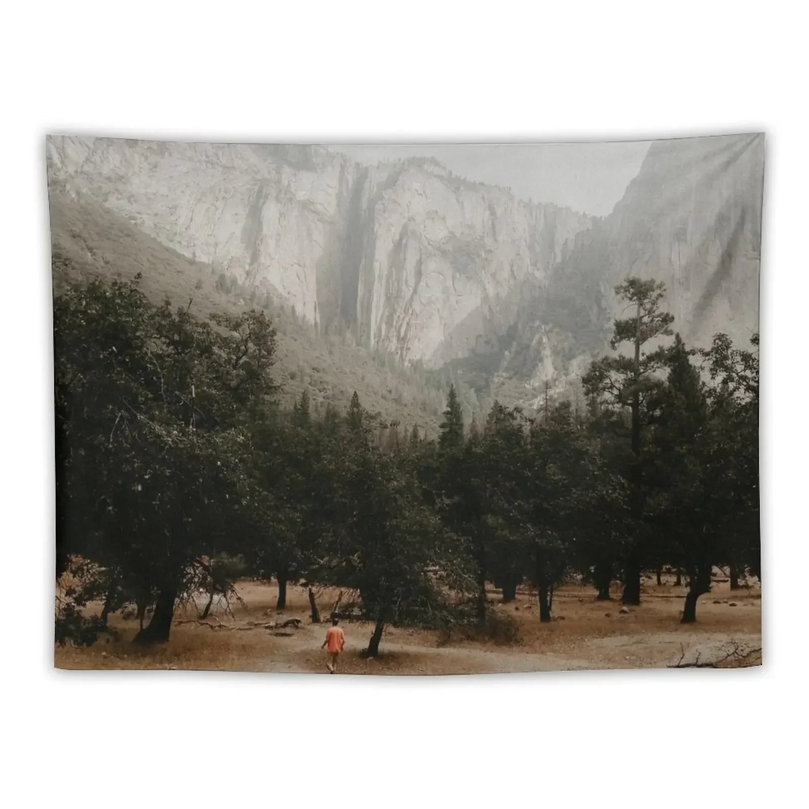 

At the base of Yosemite Tapestry Bedroom Decoration Decorative Wall Tapestry