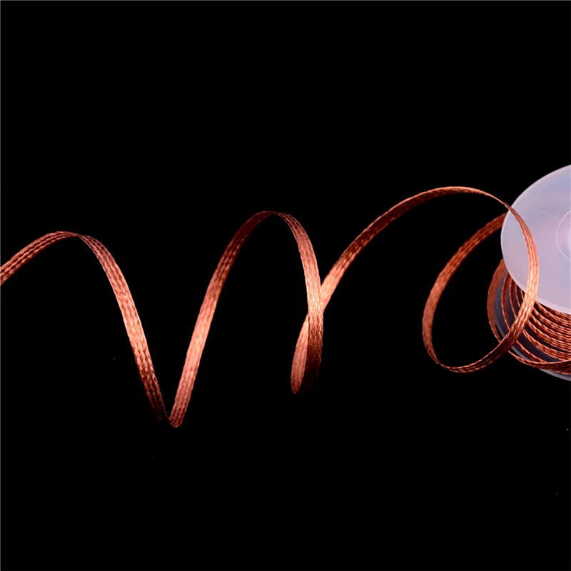 1.5/2/2.5/3/3.5 مللي متر ديسولديرينغ جديلة لحام مزيل الفتيل سلك لحام القصدير مصاصة كابل الرصاص الحبل الجريان أدوات إصلاح لحام النحاس #4