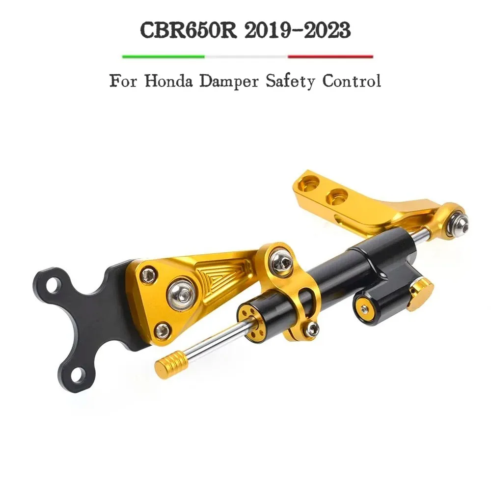 

Алюминиевые рулевые демпферы с ЧПУ, монтажный комплект стабилизирующего кронштейна для мотоцикла для Honda CBR650R 2019-2023 2020 2021 2022