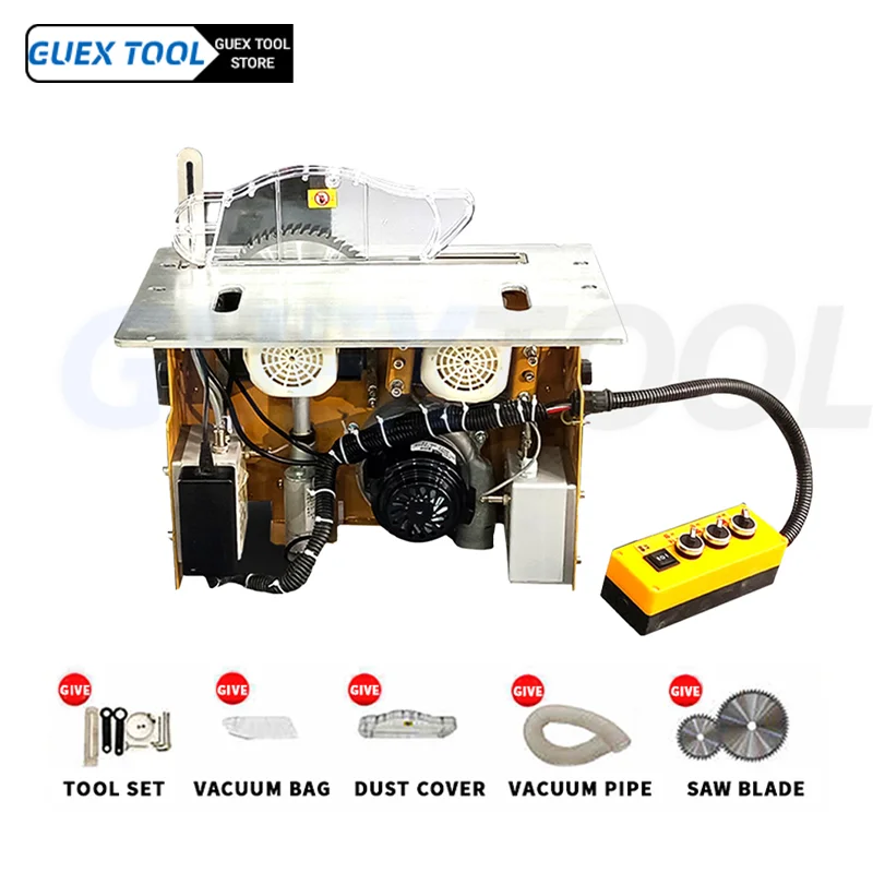 Dust-Free Composite Saw Woodworking Table Saw 3000W Sliding Table Saw Machinery Sliding sawmill for Cutting Wooden Floors