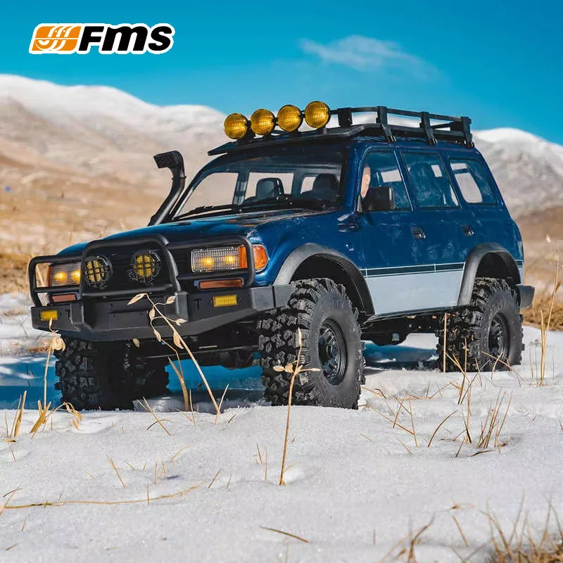 FMS Toyota LC80proV2 FCX10 1:10 Scale Remote Control Off-Road Vehicle Model with High And Low Speeds Simulation Climbing Car Toy
