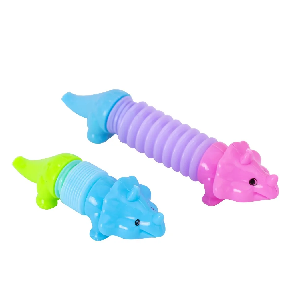 12/30Pcs Telescopic Tube Transformation Dinosaur Stress Relief Toy Kids Birthday Party Wedding Guest Gift Pinata Carnival Prizes