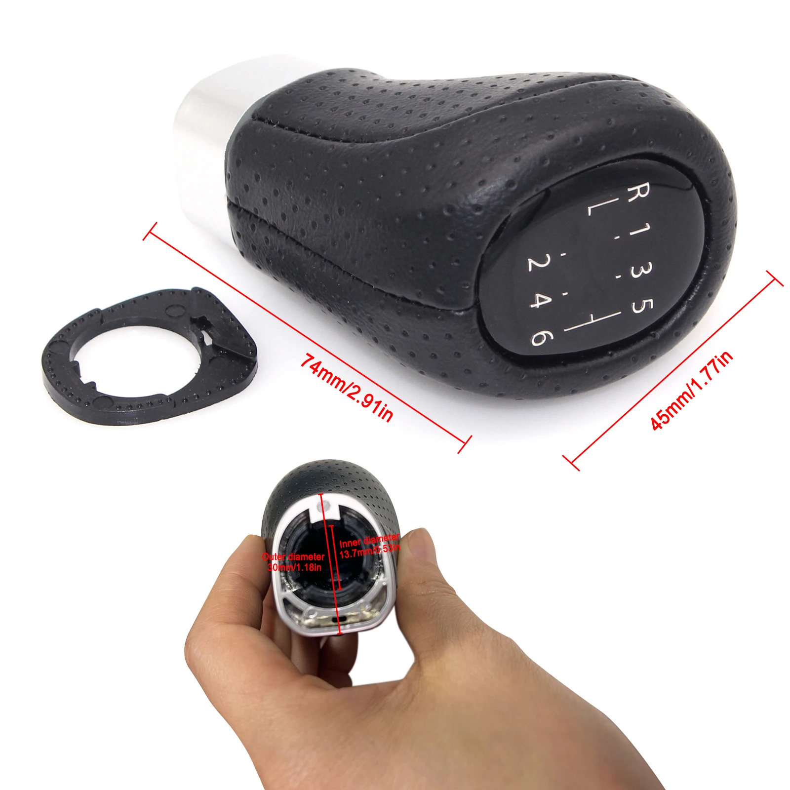 Gear Shift Knob for Stereo M5/6 Speed Gear Shift Lever Handball for BMW Manual From 1980 Car Interior Replacement Accessories