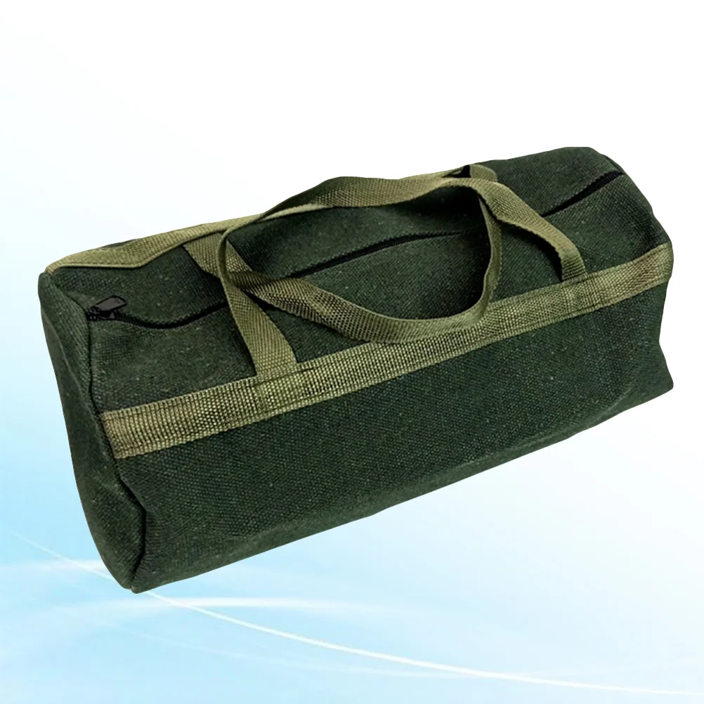 Mechanics Tool Bag High Capacity Repair Tool Bag Canvas Handle Zipper Tool Tote Organizer Tool 35x13cm