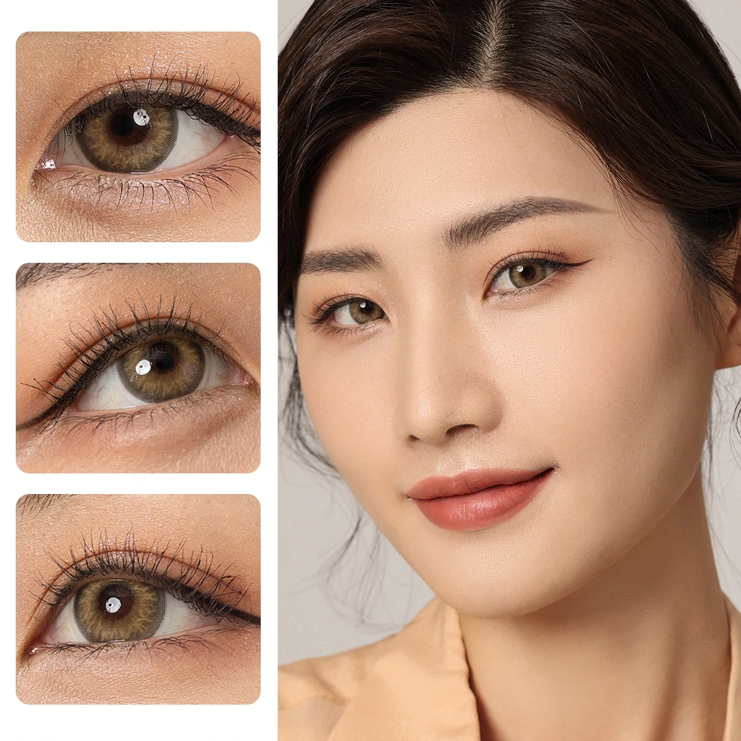 Hazel Contact Lens MYSTERY pupilentes de color Green Contact Lenses Colored Contact Lenses For Eyes 1Pair Eye Color Lens