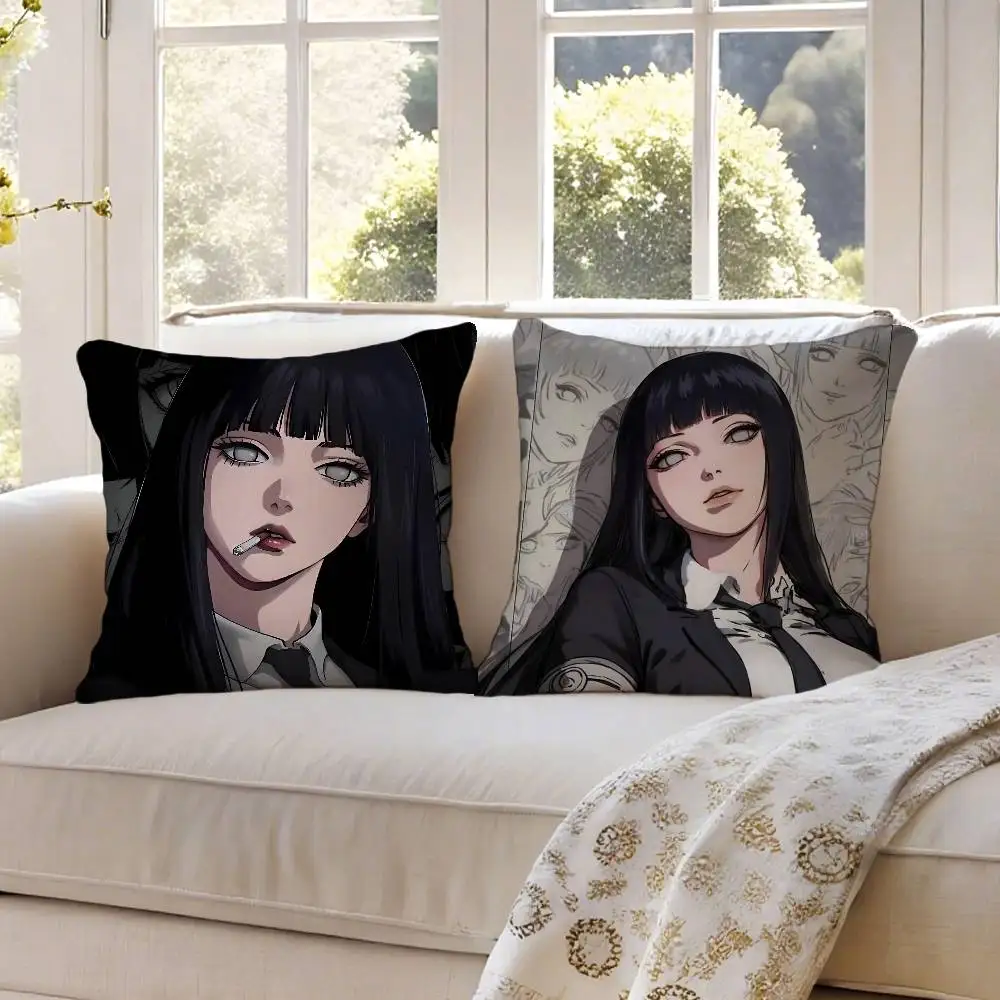 Cool H-Hyuga H-Hinata Pillow Case Anti-dustmite Invisible zipper Sofa Bed