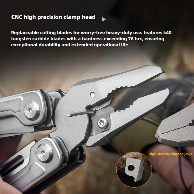 BHBT 19 In 1 Multitool Pliers EDC Multi-tool Pocket Knife Outdoor Camping Multi functional Tool Emergency Multi Tool