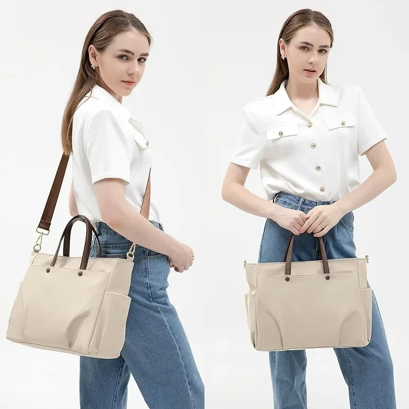 New Luxury Handbag 14 15.6 Inch Laptop Bag For Women High Quality Oxford Single Shoulder Crossbody Bag