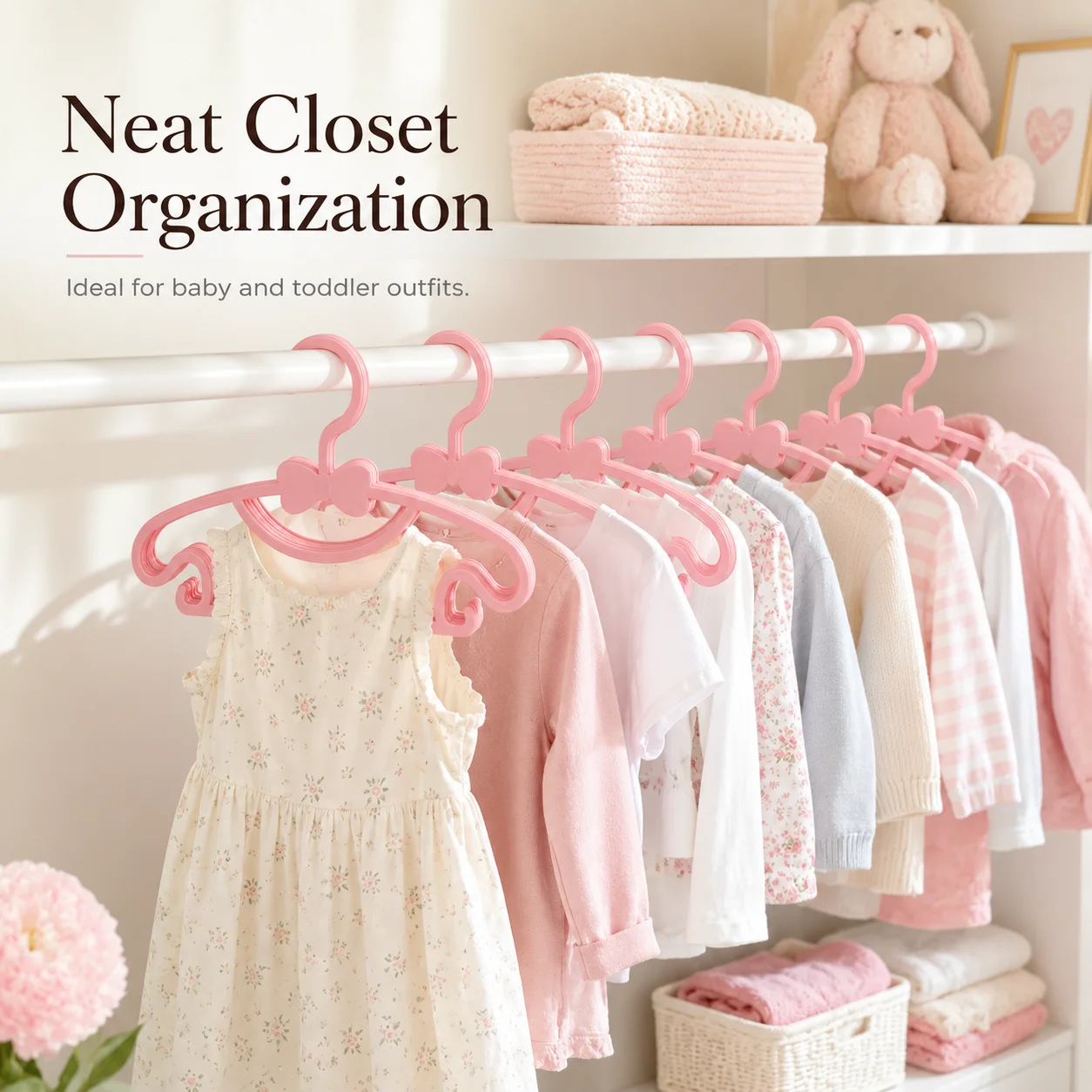 Kids Hangers Non Slip No Mark Thick Plastic Children Clothes Hangers
