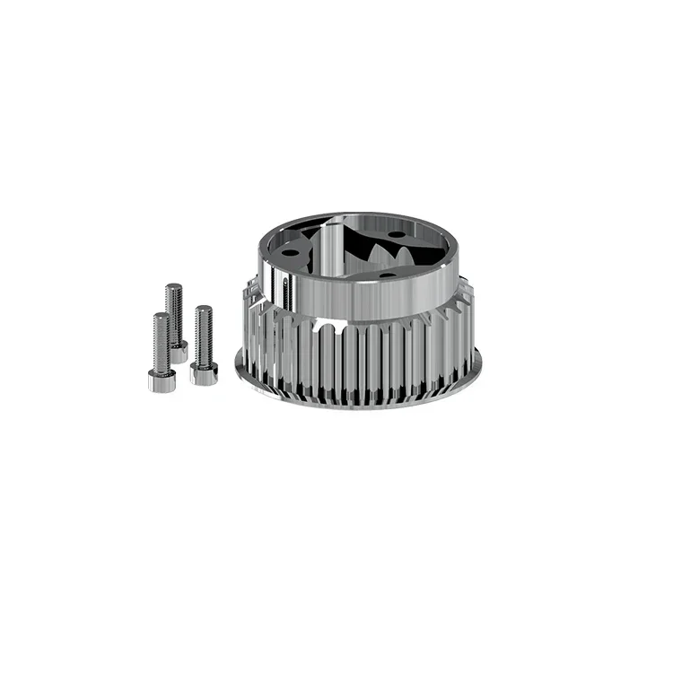 OEM Anodizing Extrusion Aluminum Precision Heat Sink with CNC Machining Service Rear Pulley