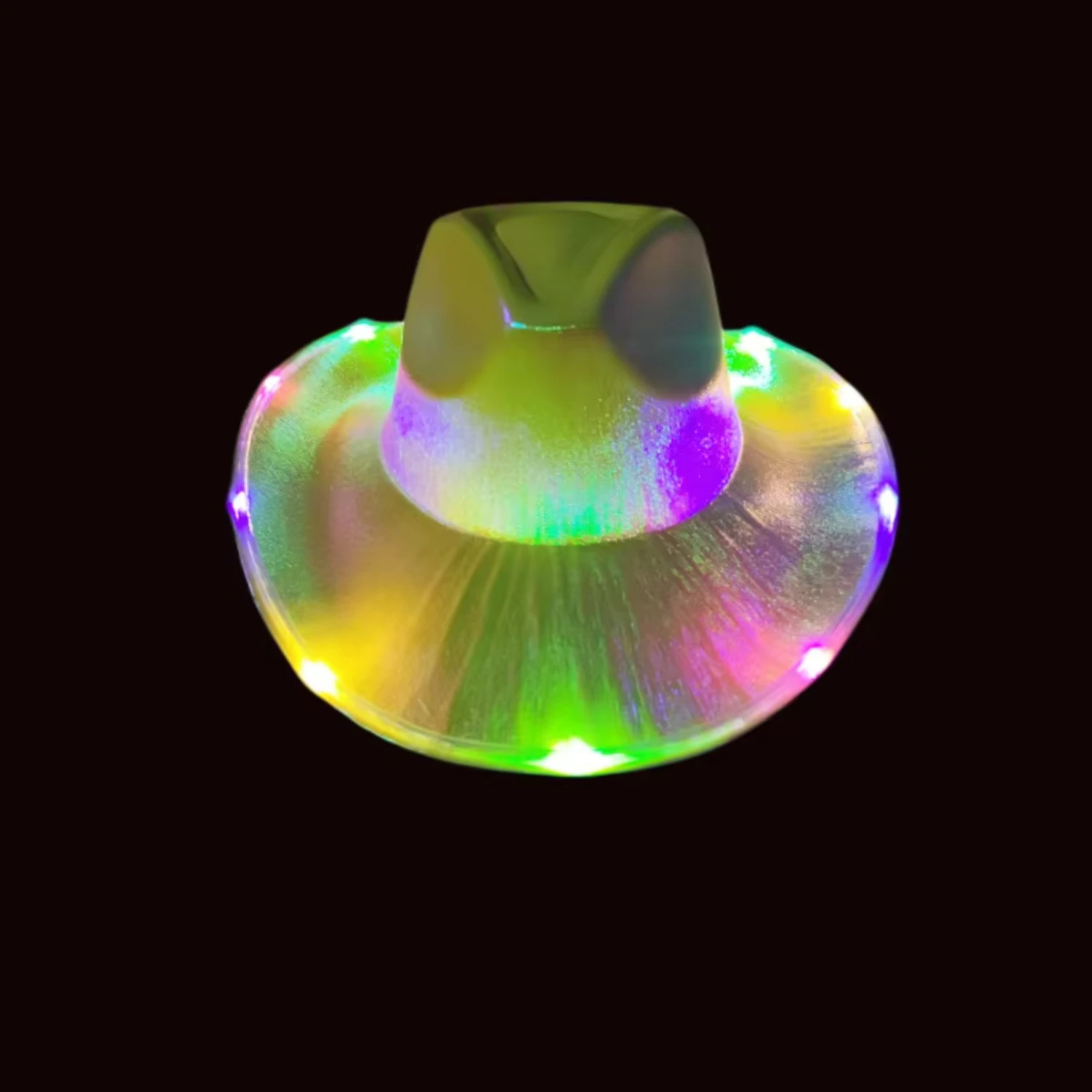 2 pçs venda quente iluminar chapéu de cowboy led cabeça acessórios para traje de halloween vestir-se luzes led para o quarto luz led gu