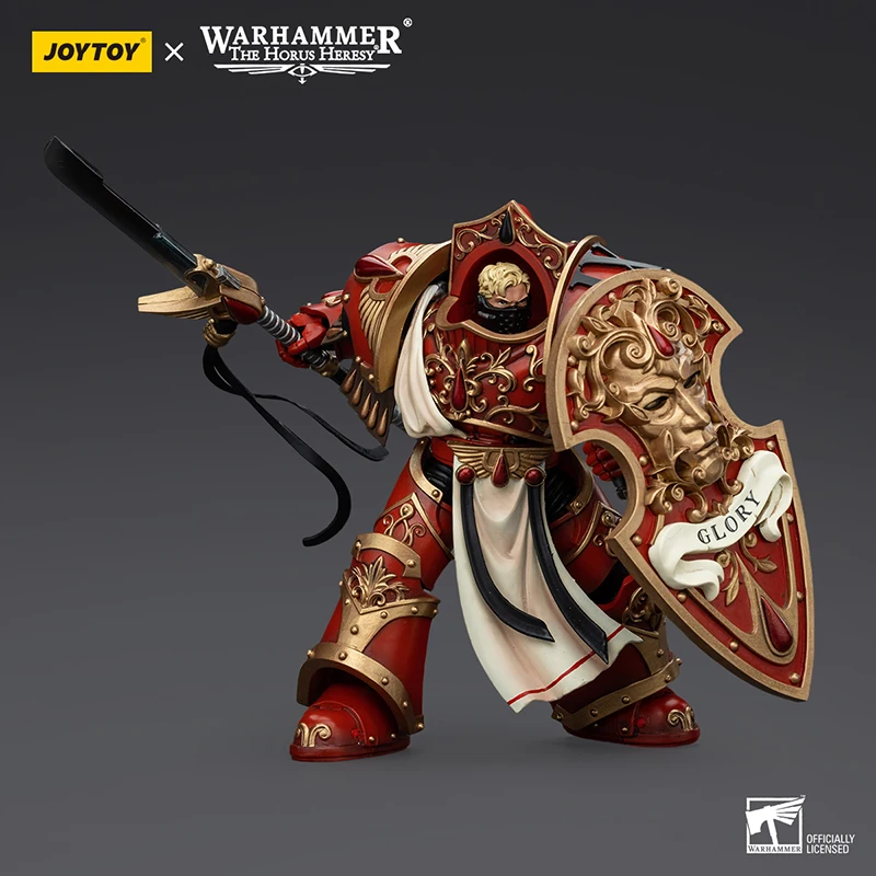 JOYTOY Warhammer The Horus Heresy figuras de acción militares escala 1/18 Ángeles de sangre Paladins carmesí modelos de escuadrón chico juguete para regalo