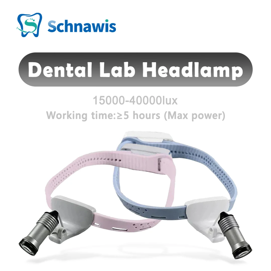 

Dental Lab Headlamp 5W LED Cordless Super Bright Lightweight LED High Brightness Dental Medical Headlamps