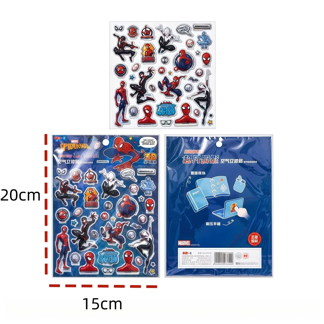 Spider-Man 3D Foam Stickers, Kidsren's Cartoon Foam Stickers, Student Notebooks, Water Cups, Suitcases, DIY Decoration Materials