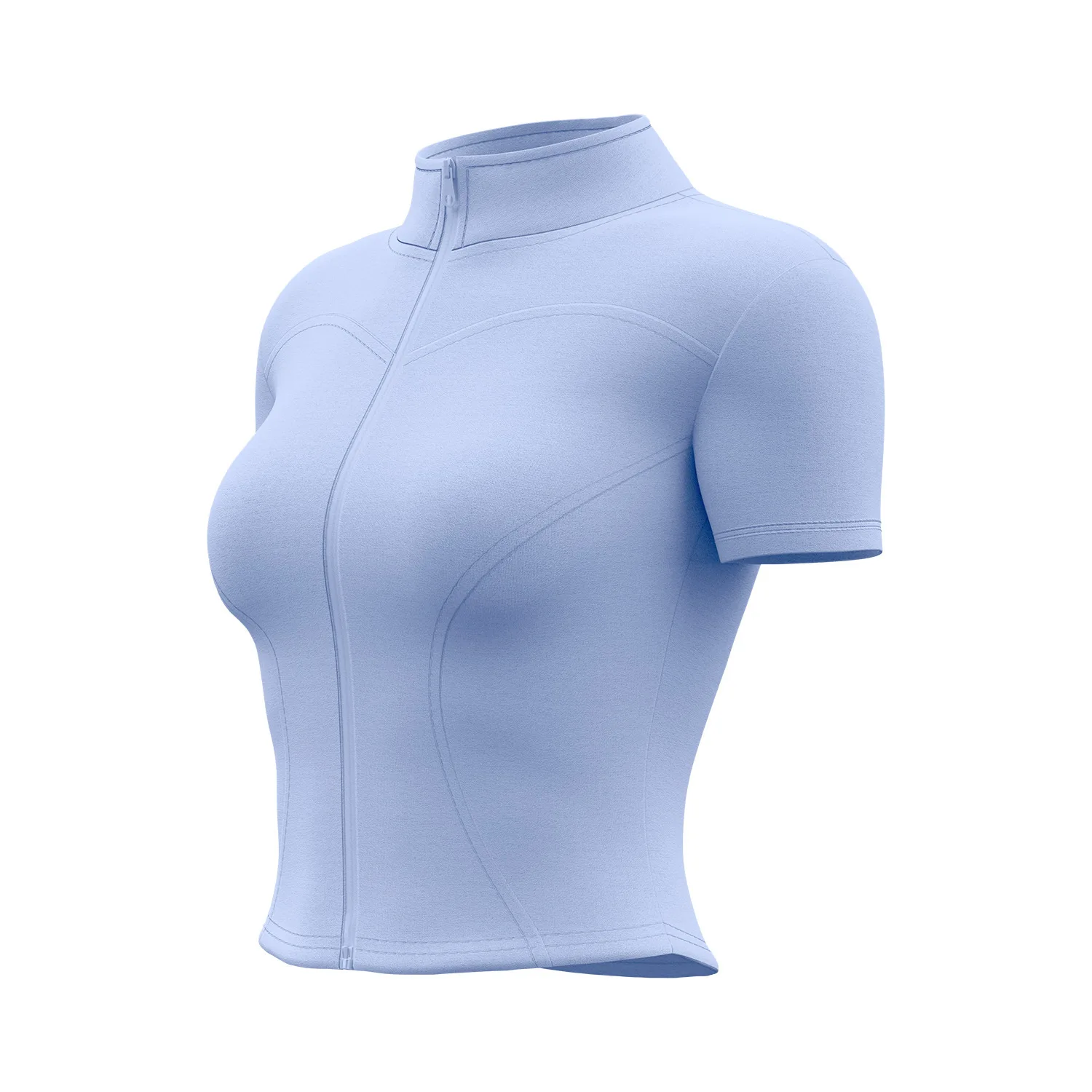 

Высокоэластичная кофта - стильный и облегающий спортивный топ с короткими рукавами для женщин.