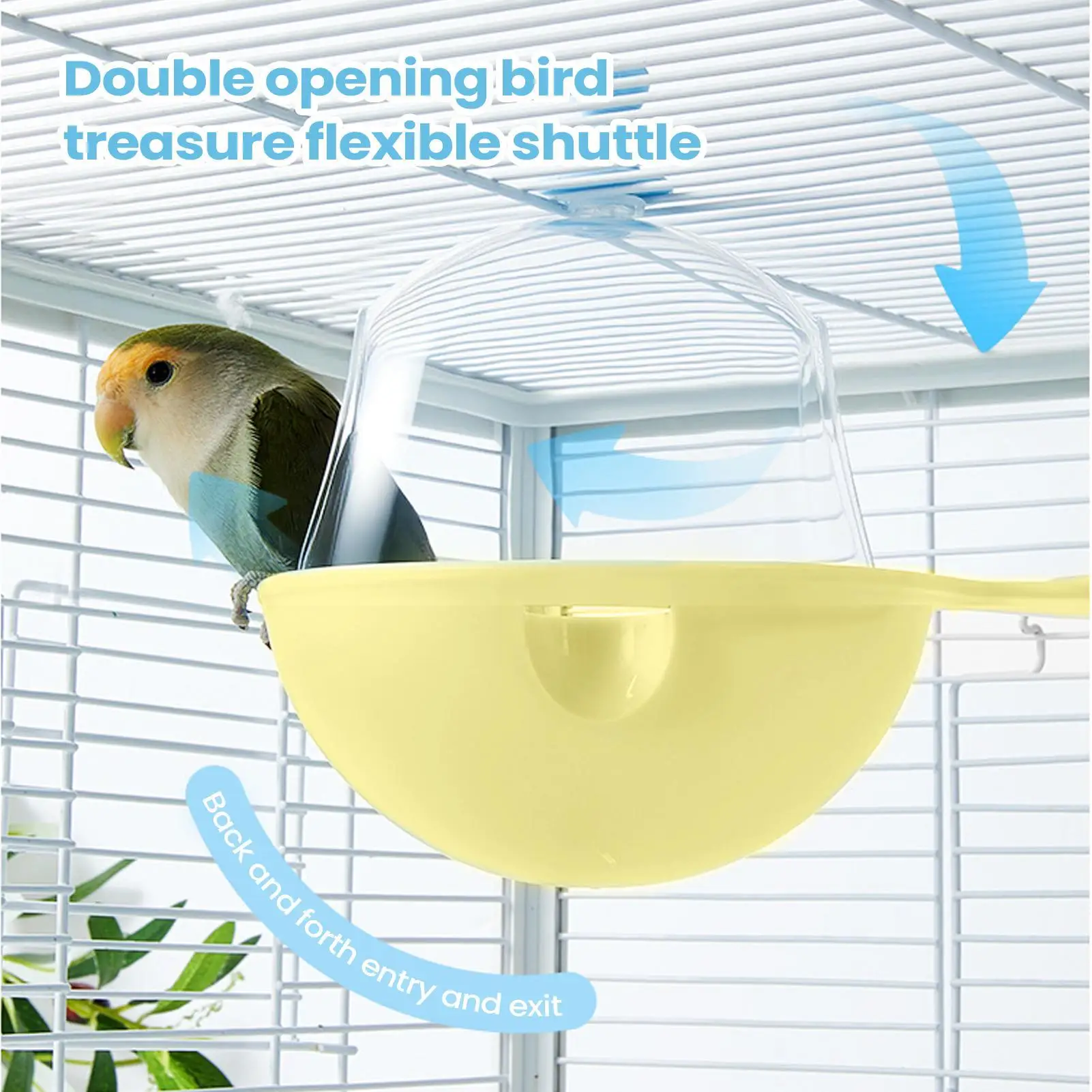 Parakeet Bath Hangable Toys Multifunctional Cage Cockatiel Bath Bird Toys For Indoor Home Cockatiel Finches Parakeet Canaries