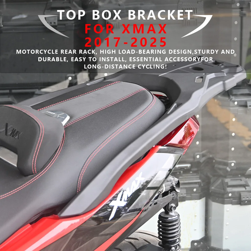 

MTKRACING For YAMAHA XMAX 2017-2025 Motorcycle Top Box Bracket Rear Luggage Rack Tail Box Case Bracket Cargo Shelf Holder