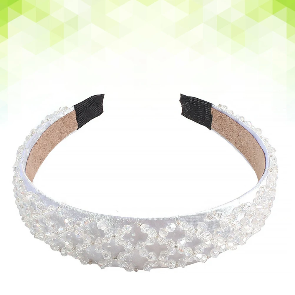 

Crystal Headband Haarband Damen Geflochtenes Kosmetik Headbands for Hochzeit Hollow Out