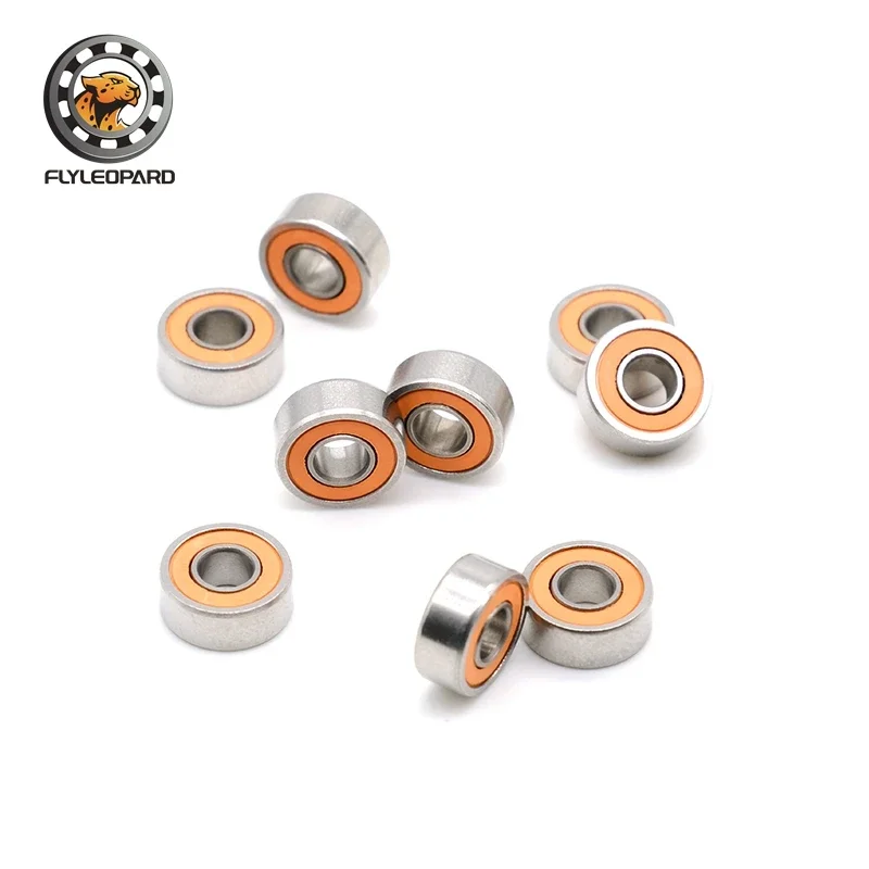 1PC SMR104 2RS CB ABEC 7 4x10x4mm Fishing Vessel Bearing Stainless Steel Hybrid Ceramic Bearing