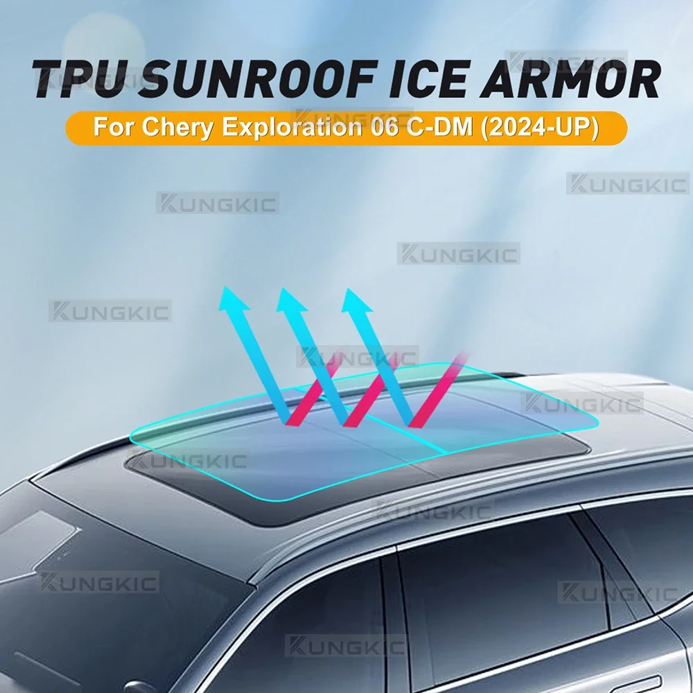

Для Chery JAECOO J7 PHEV 2024 2025: Термоизоляционная защитная пленка из ТПУ Ice Armor для люка автомобиля, предварительно вырезанная, аксессуары PPF