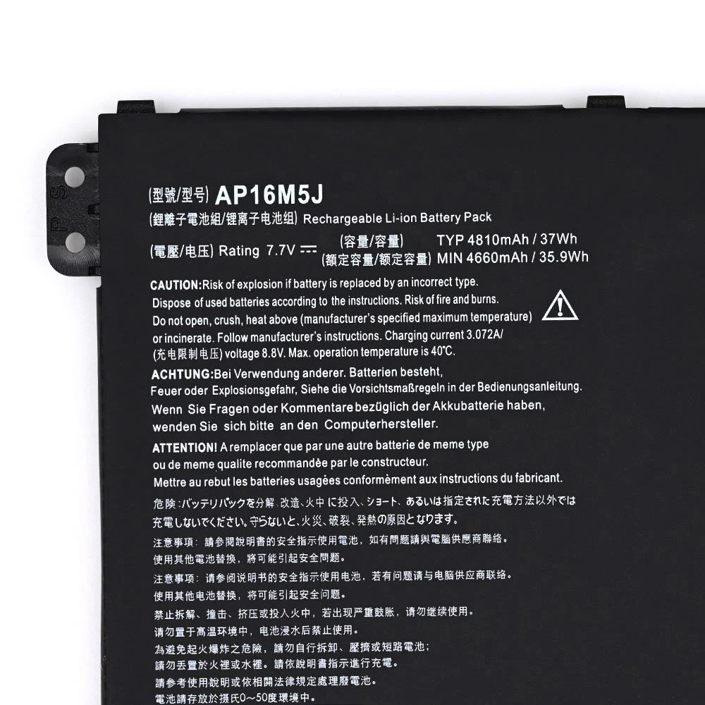 Imagem -02 - Brandnew Genuíno Original Ap16m5j 7.7v 37wh Bateria do Portátil para Acer Aspire A31431-c2l1 A315-32-c67y A31553-52cf