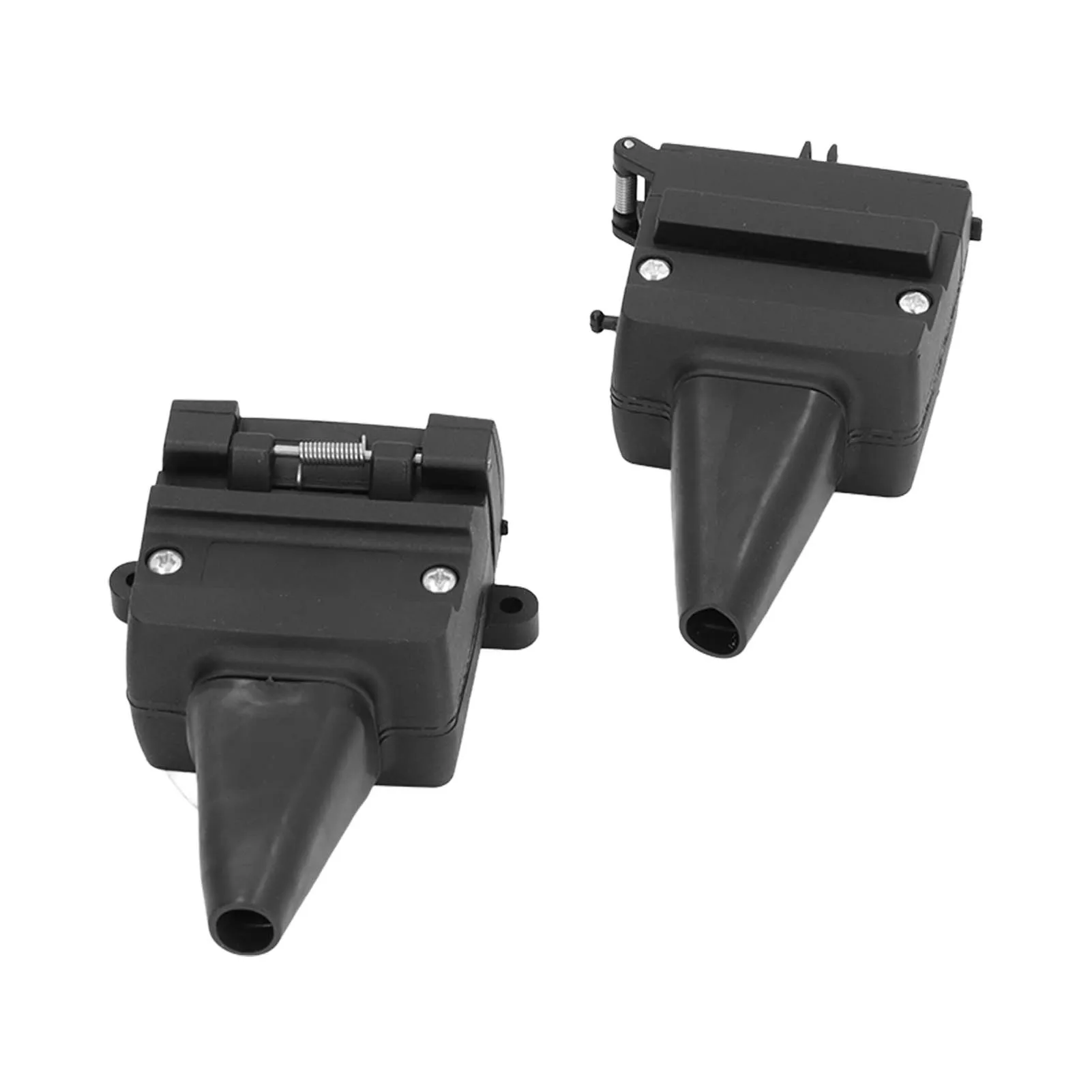 12 Pin Flat Towing Plug Socket Set 12V Power Connection Accessories for Trailers RVs