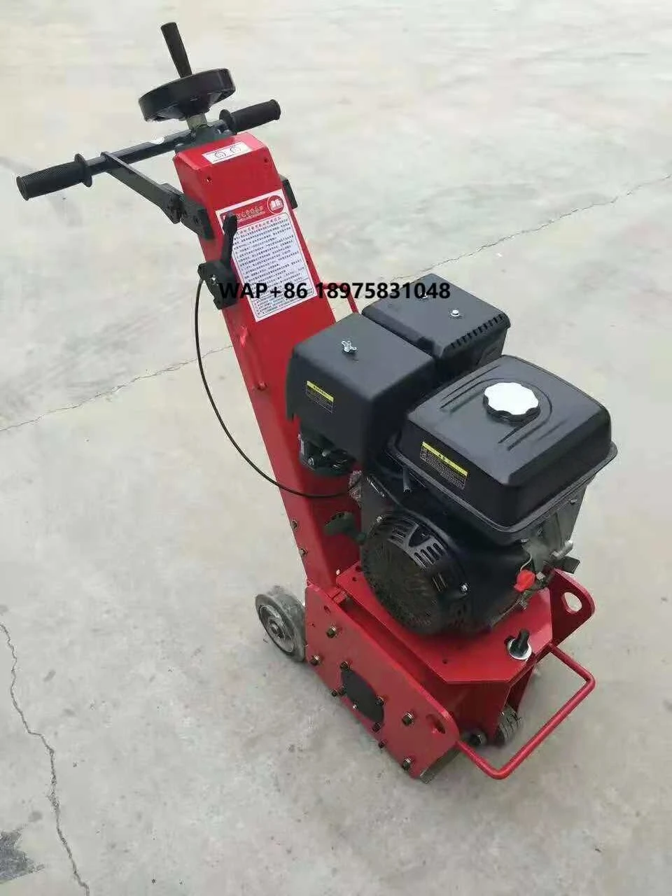 7.5KW concrete rock chisel, push milling equipment for concrete floor processing