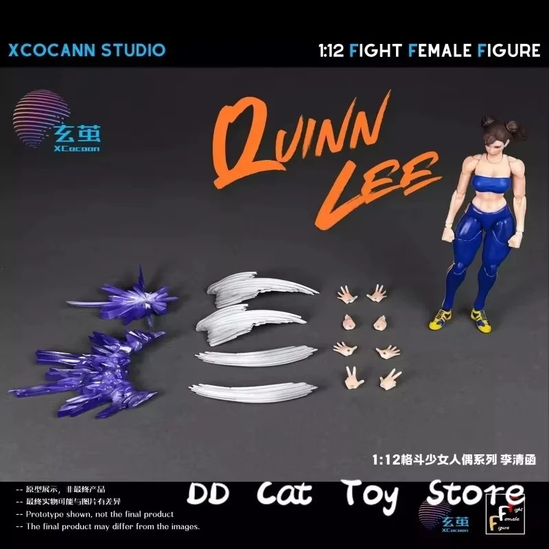 

In Stock Original 1/12 Xcocann Studio Fight Female Figure Quinn Lee Mountainmoon Pj01 Accessory Kit Collectible Model Toy
