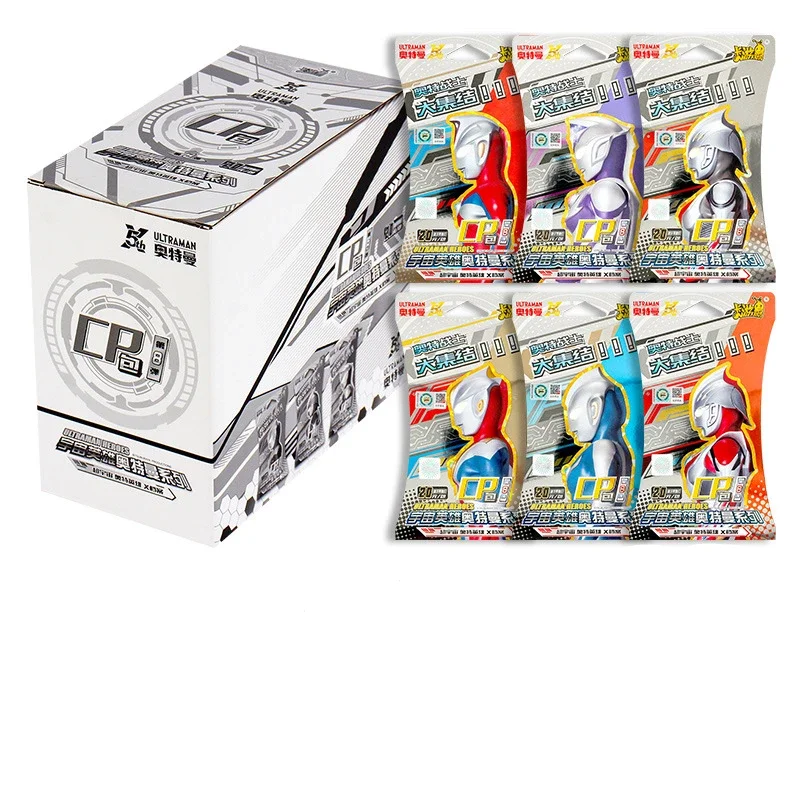 KAYOU Original Ultraman Complete Series Card Booster Pack Anime Figure Rare Collection Cards Flash Card Toy For Children Gift