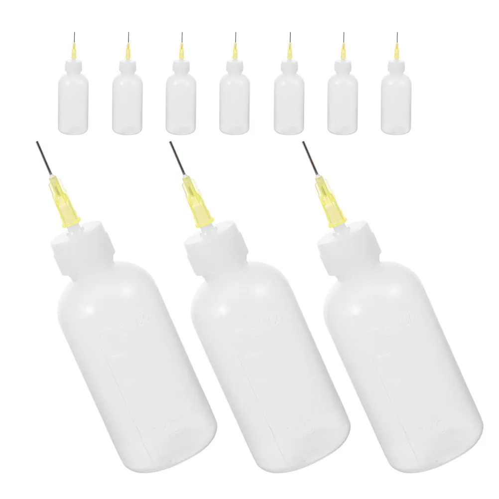 

10Pcs Pottery Glaze Bottle with Needle Tip Slurry Painting Tool for DIY Ceramics Underglazing Fine Detail Work Applicator