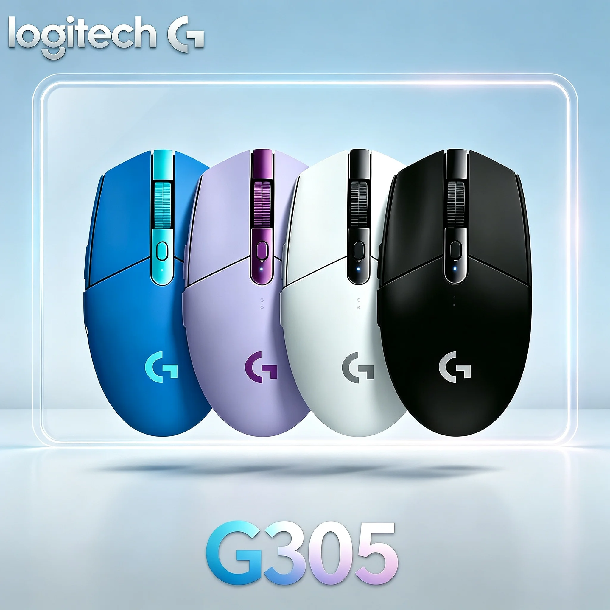 Logitech G305 Wireless Gaming Mouse Ergonomic Comfort Grip 12000 DPI HERO Sensor Stable LIGHTSPEED Signal For Gamer Office User