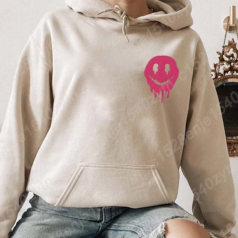 Everything Will Be Okay Letter Print Hoodies, Women's Graphic Hoodies Casual Long Sleeve Pullover Tops, Positive Energy Hoodie