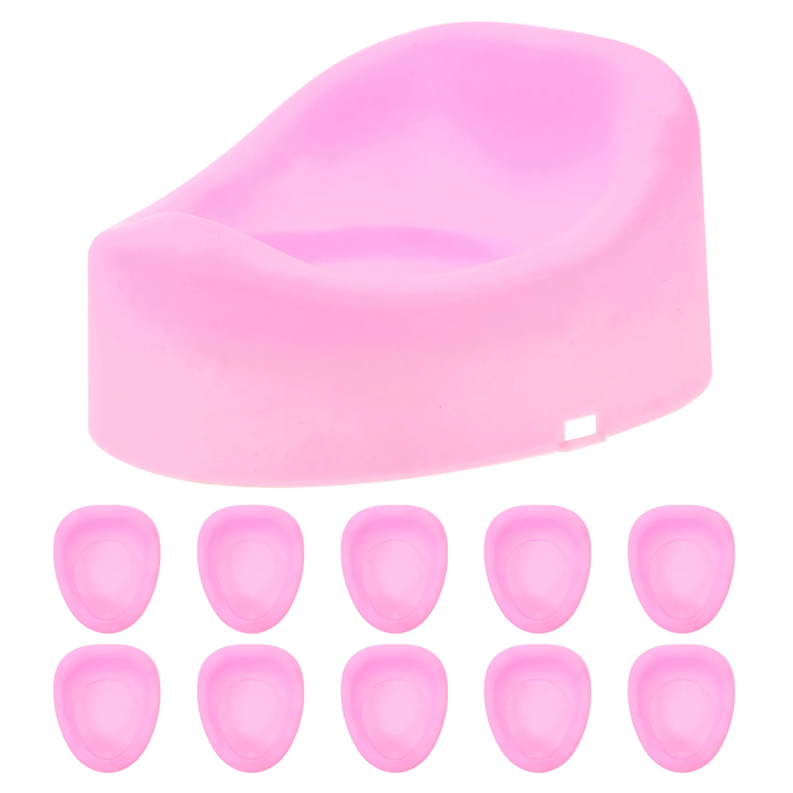 

10Pcs Baby Potty Mini Toilet Realistic Miniature Dollhouse Bathroom Furniture Accessories Pretend Play Baby Potty