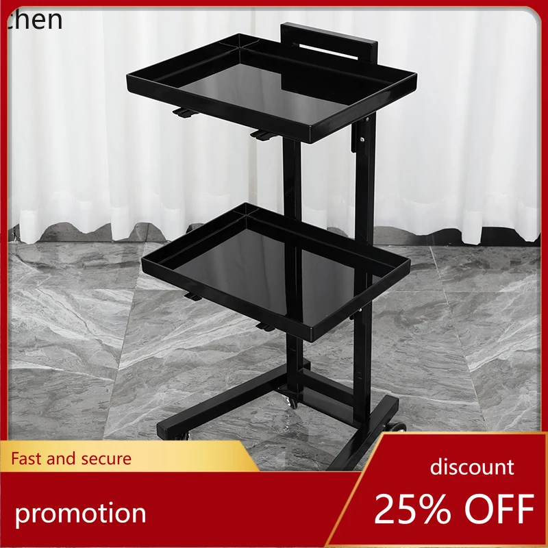 

HXL Beauty Cart Barber Shop Small Trolley Tool Cabinet Nail Cabinet Instrument Beauty Cart