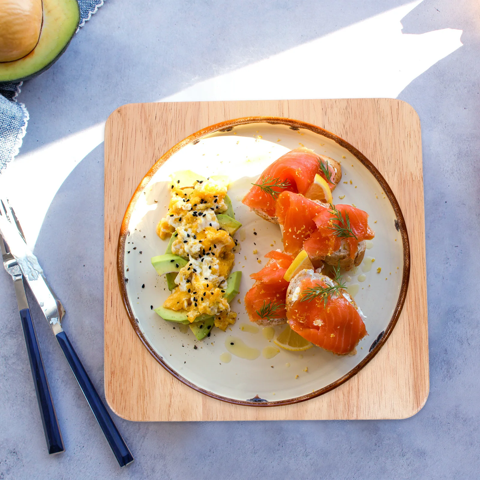 

Wooden Casserole Mat Thickened Wood Heat Insulation Pot Holder for Kitchen Table Protection Stable Anti-Slip Wooden Pot Mat