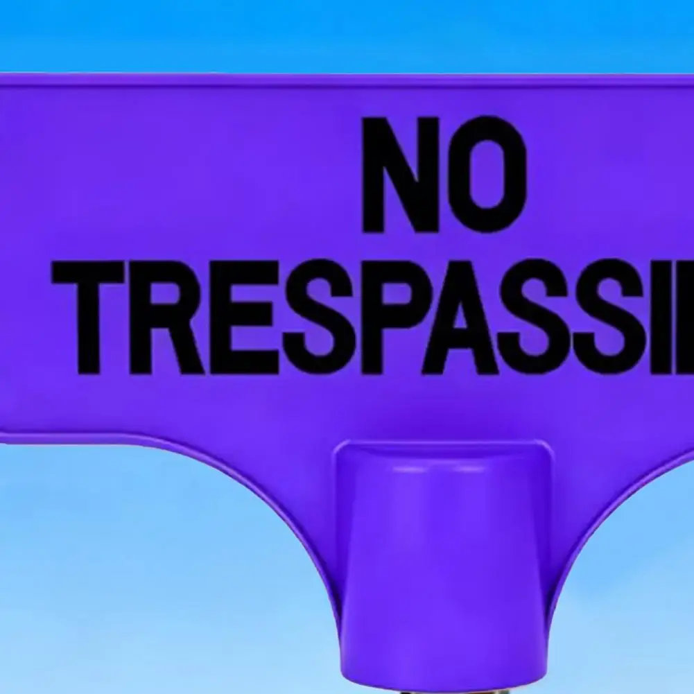 Effective No-trespassing Message Board No Trespassing Sign for T-post Mount Highly Visible Orange Property Warning for Farms