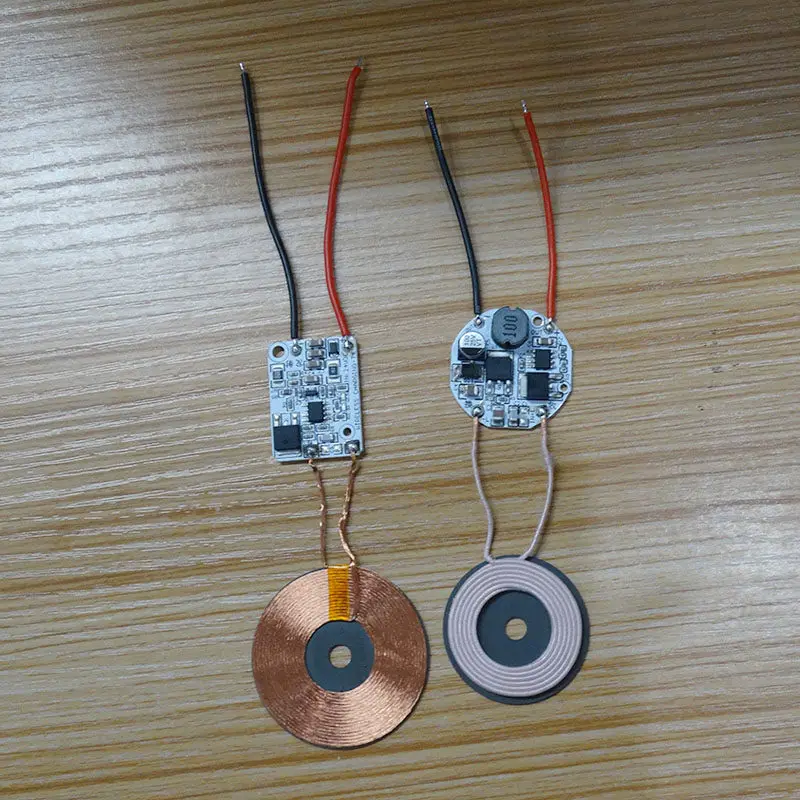 RX&TX Aluminum Substrate Wireless Charging/power Supply Module, Small Size, High Current 12.6V/5V