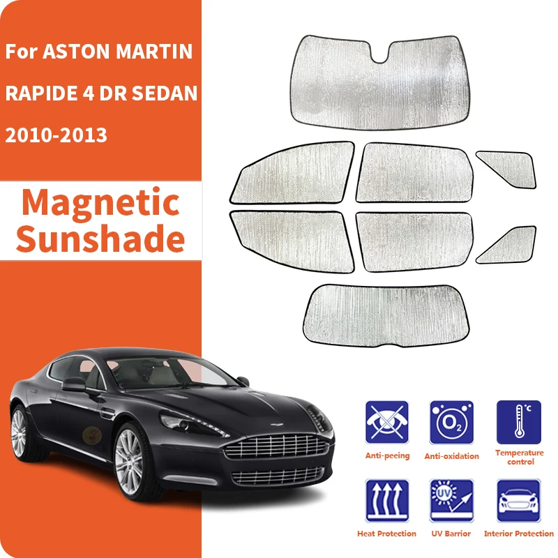 Car Window Sunshade Anti-UV Car Sun Window Visors Sunshade Covers Accessories For ASTON MARTIN RAPIDE 4 DR SEDAN 2010-2013