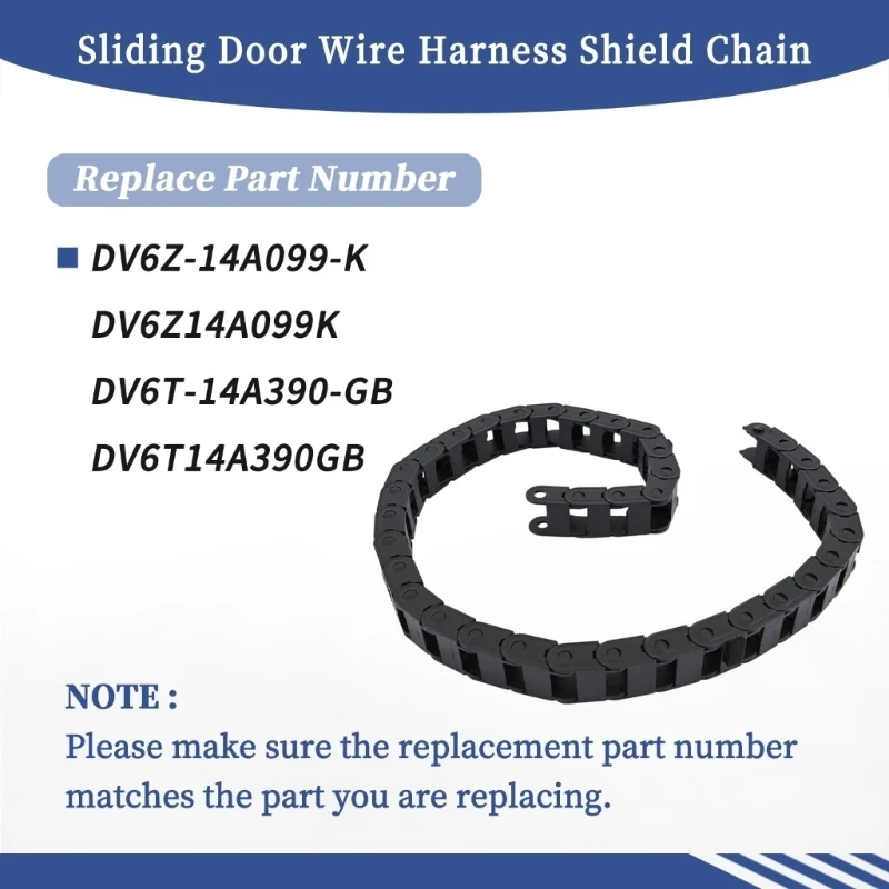 D5BE Sliding Door Cable Guide, DV6Z-14A099-K Wiring Replacement Chain Assembly