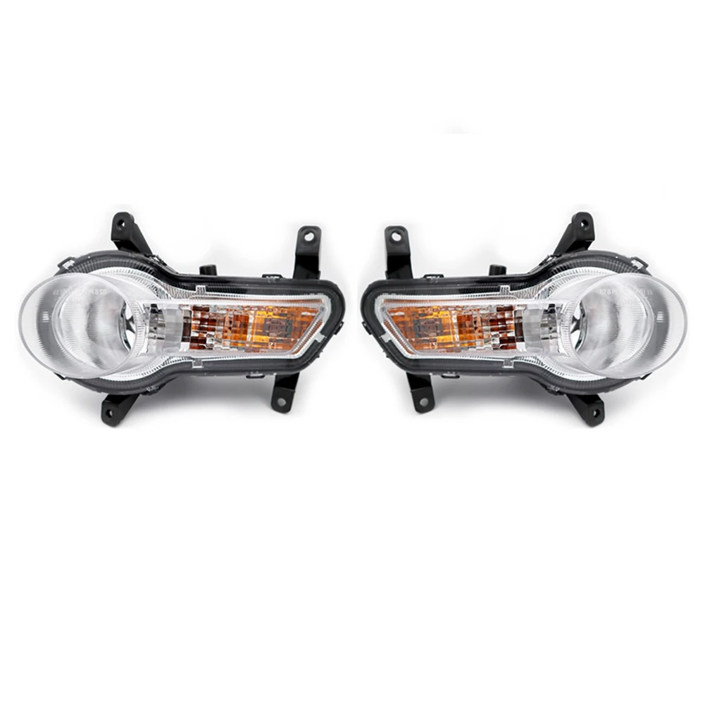 1Pair Car Front Bumper Fog Lights Assembly Driving Lamp Foglight with Bulb for Great Wall Hover Haval H5 European Style