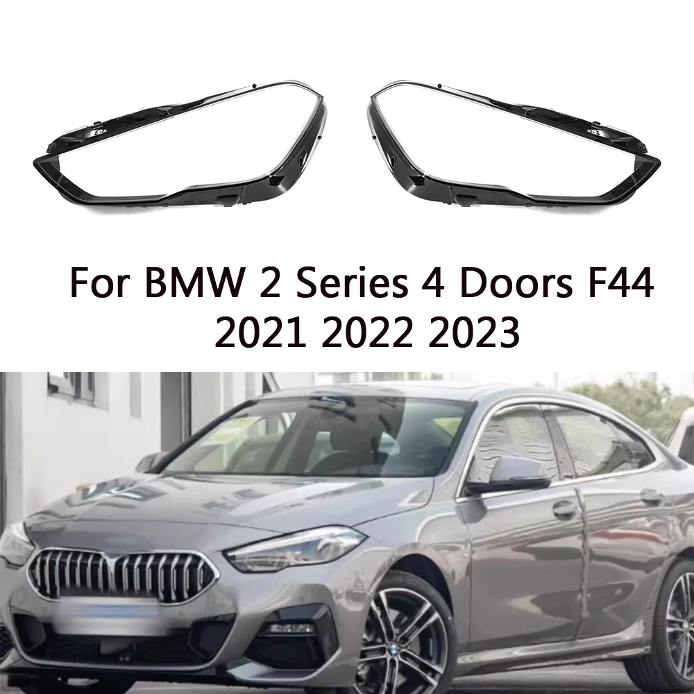 

For BMW 2 Series 4 Doors F44 2021 2022 2023 front Car Headlight Cover Lens Shell Lampcover Lampshade Headlamp housing