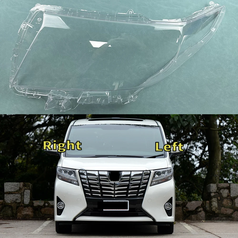 

For Toyota Alphard 2015 2016 2017 Car Front Headlight Cover Auto Headlamp Lampshade Lampcover Head Lamp light glass Lens Shell