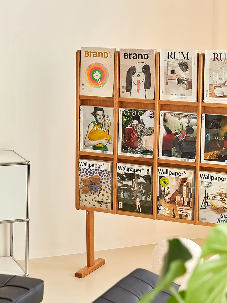 가구 책장 잡지 선반 장식용 책장 사진 촬영 공간 스튜디오 바닥 진열대 심플한 디자인