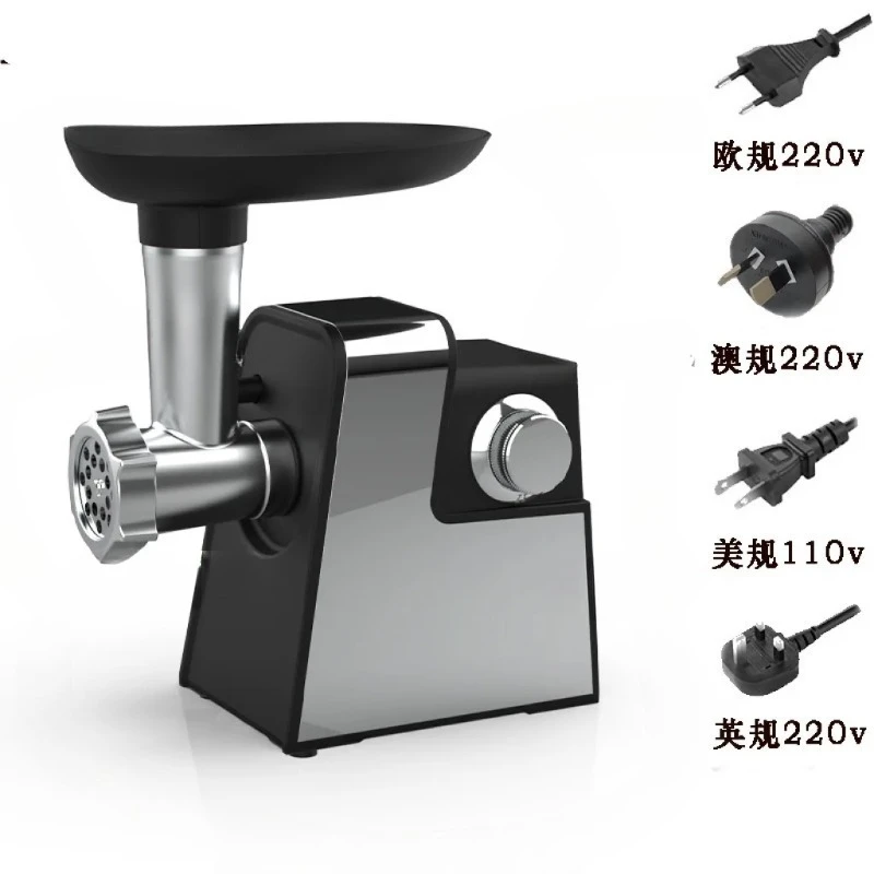 1Pcs 110V 220V Electric Meat Grinder Sausage Stuffing Maker With EU US UK AU Plug Standard Kitchen Food Processing Machine
